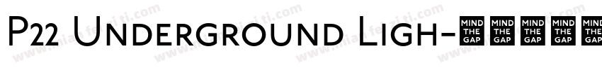 P22 Underground Ligh字体转换